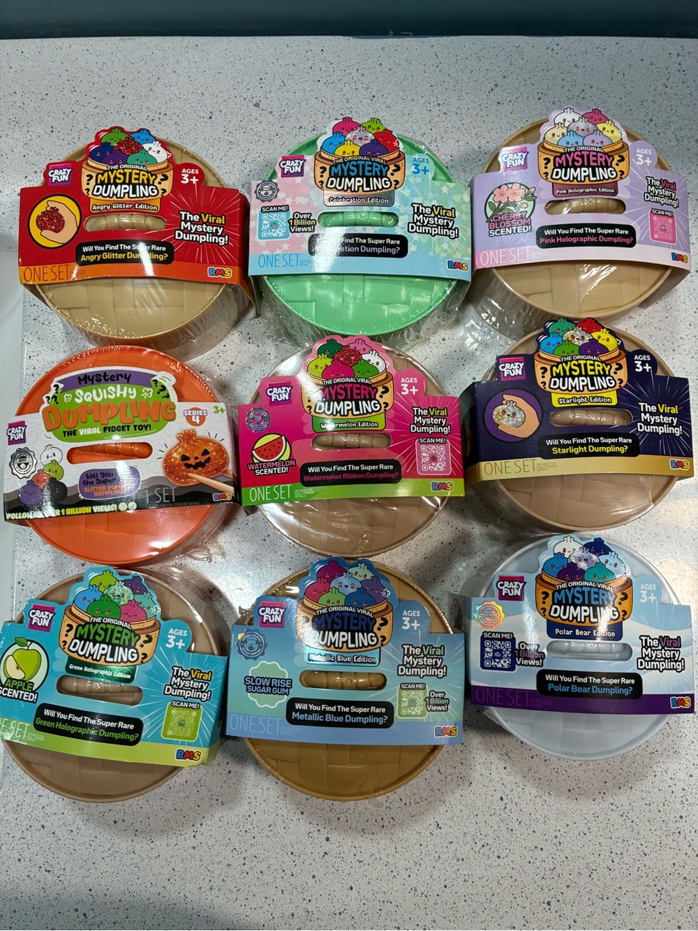 RMS Crazy Fun Mystery Dumplings 9 different editions